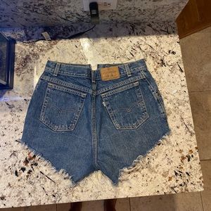 Levi’s High Waisted Cutoff Jean Shorts
